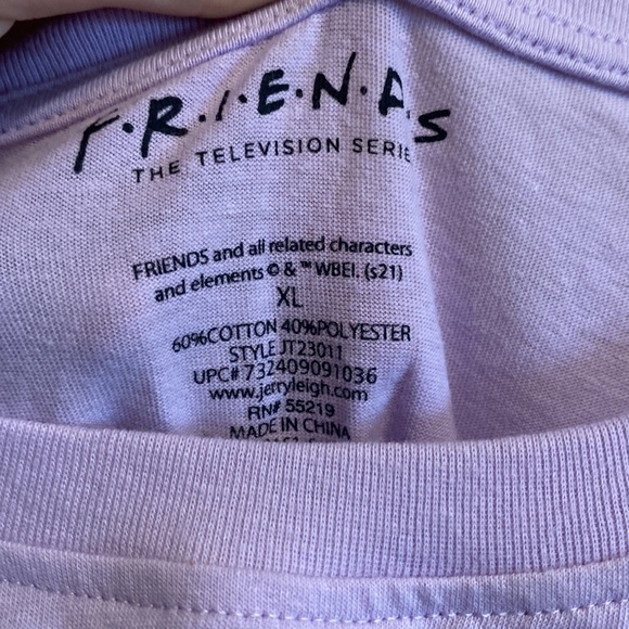 SOLD NWT Friends Purple Graphic Tee T Shirt - Picture 3 of 4